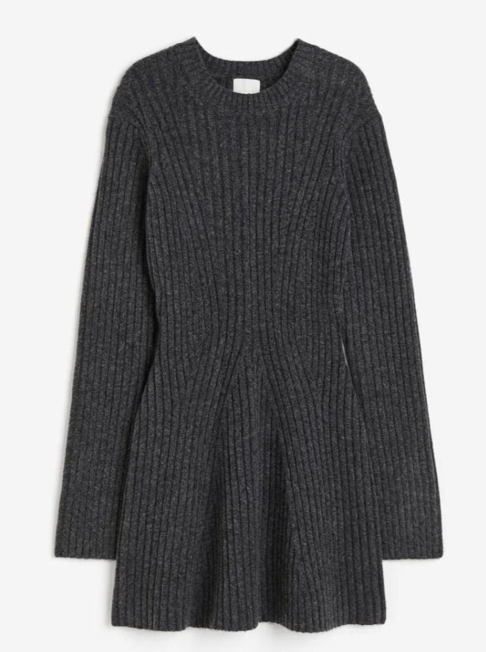 Robe d'hiver décontractée en tricot