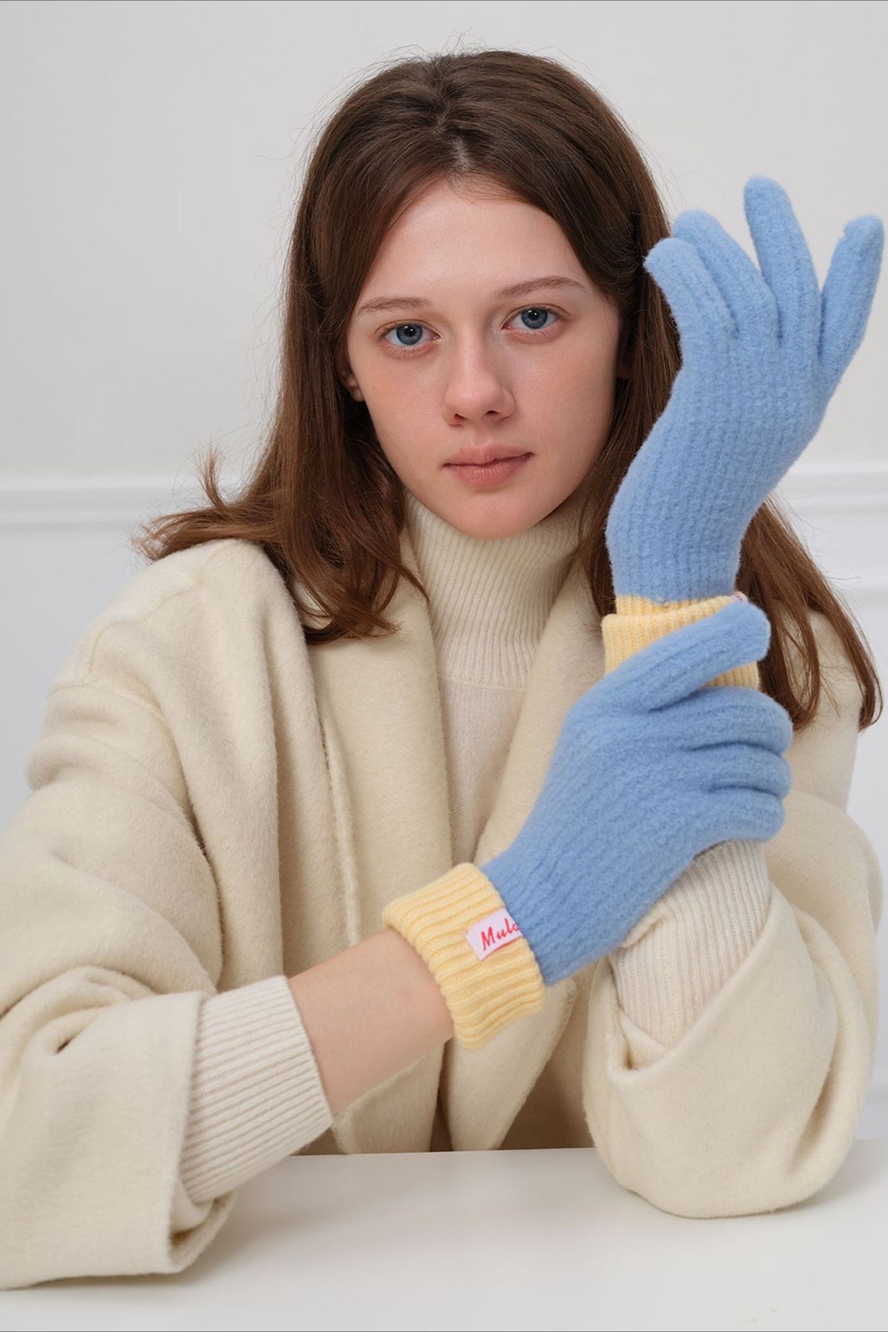 Gants en laine tricotés chauds et tendance