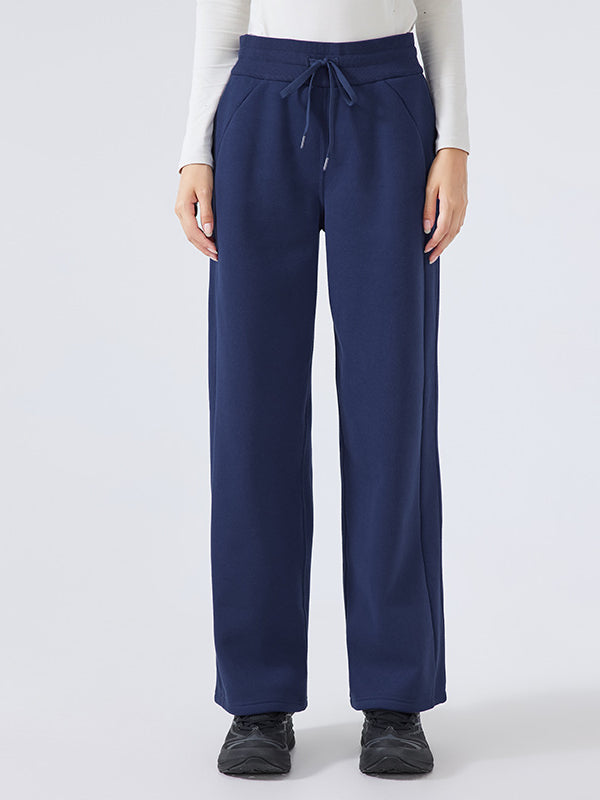 Pantalon de jogging bleu marine avec cordon de serrage