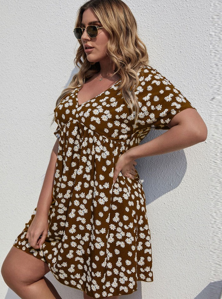 Robe de vacances à imprimé floral