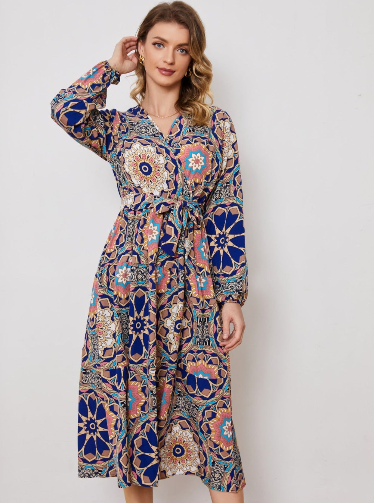 Robe d'été à imprimé floral bohème