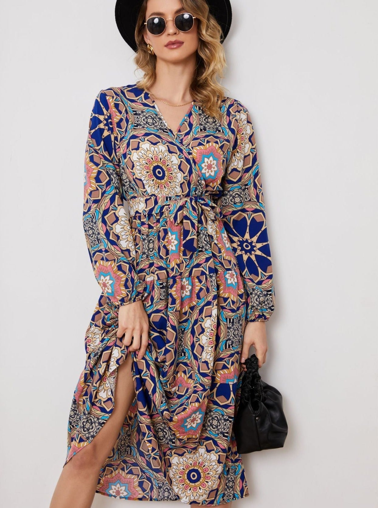 Robe d'été à imprimé floral bohème