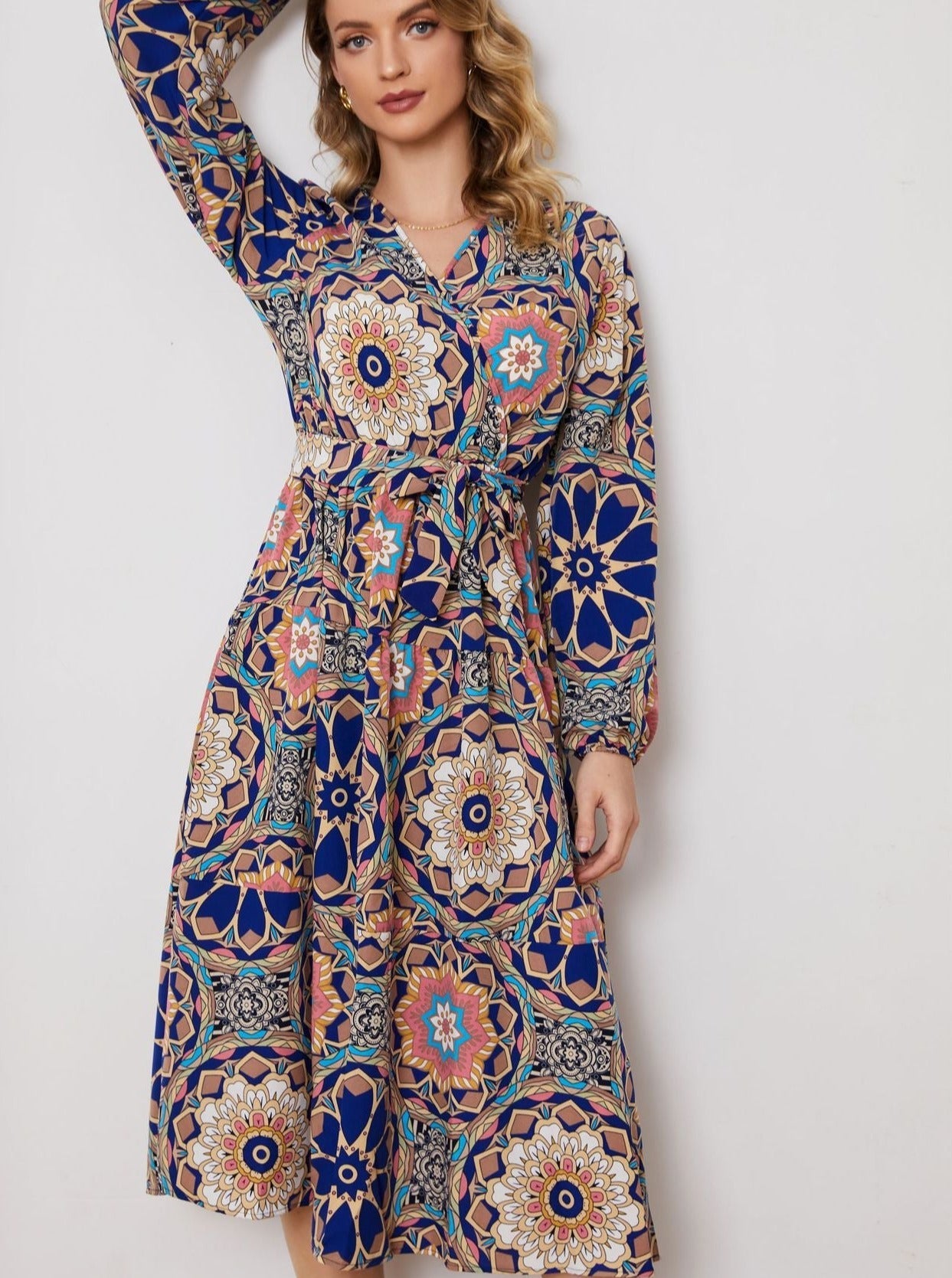 Robe d'été à imprimé floral bohème