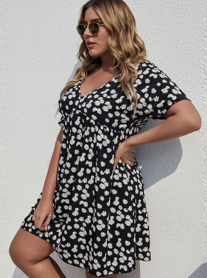 Robe de vacances à imprimé floral