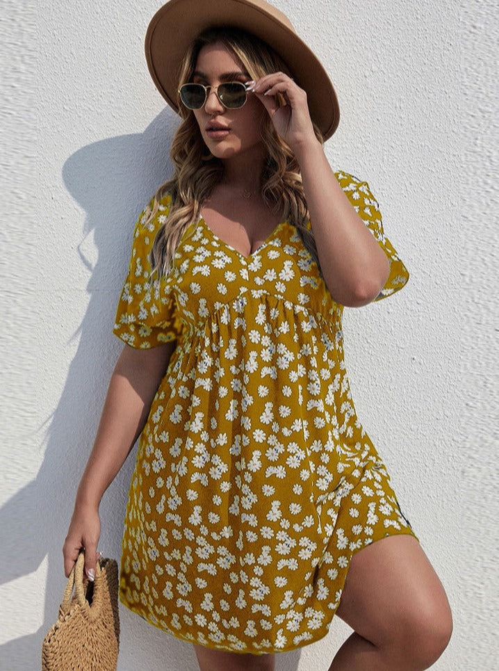 Robe de vacances à imprimé floral