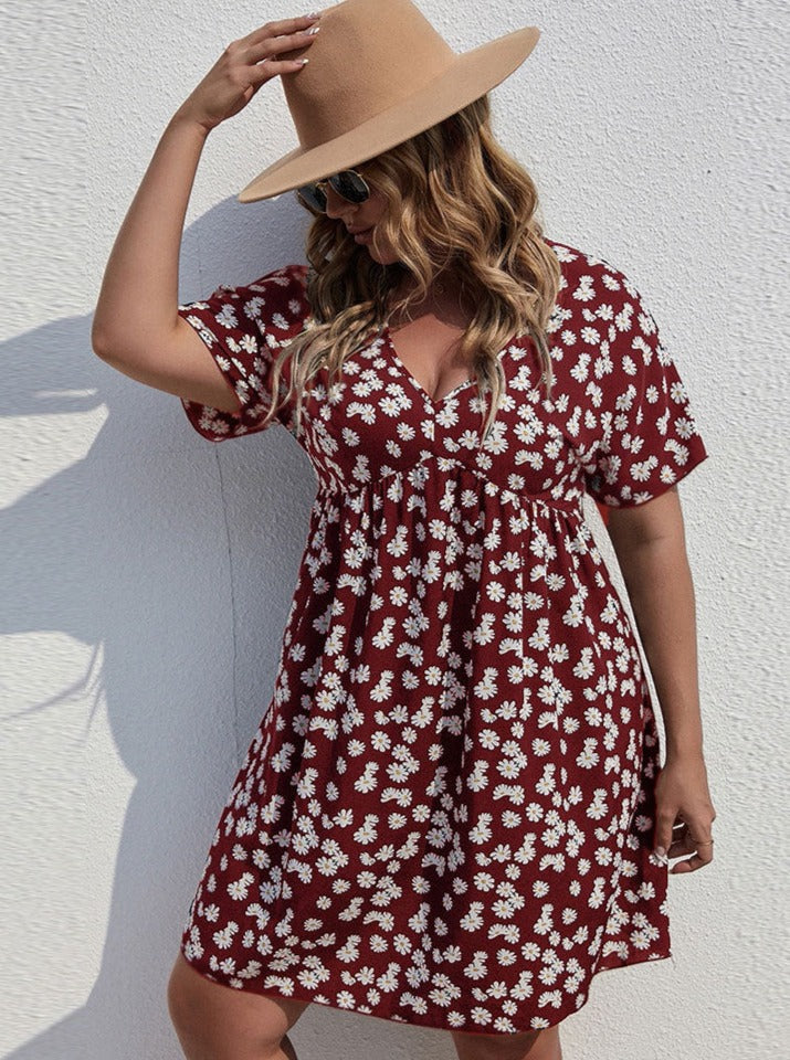 Robe de vacances à imprimé floral