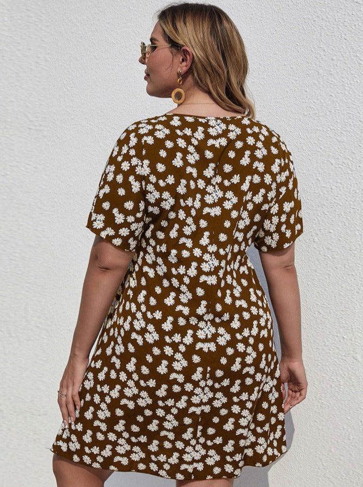 Robe de vacances à imprimé floral