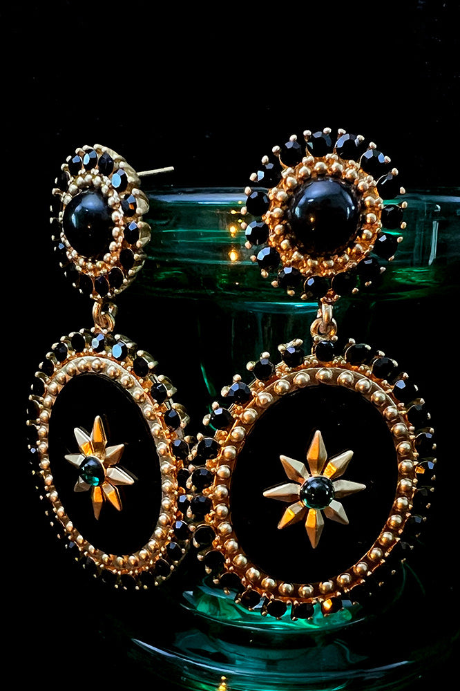 Boucles d'oreilles pendantes élégantes en perles