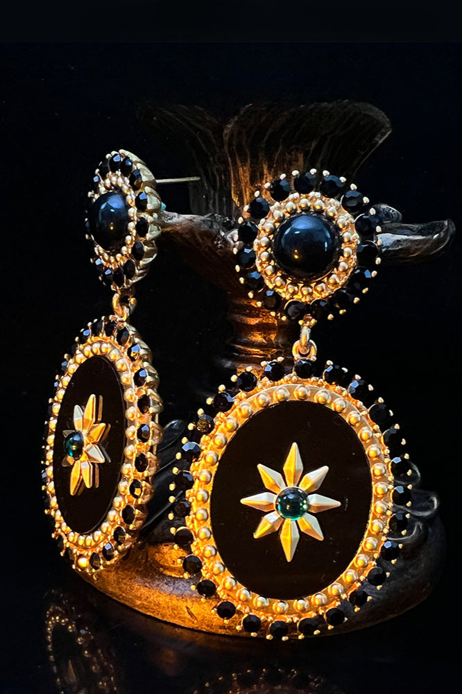 Boucles d'oreilles pendantes élégantes en perles